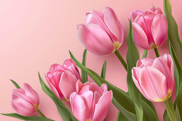 tulips background. Generative AI