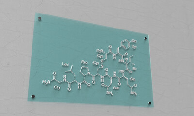 mirror glass homone chemical medicine chemistry health science mole molecular love oxytocin formula...