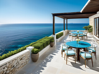 Mesmerizing Summer Vista: Azure Waters and Clear Sky as Breathtaking Sea Backdrop