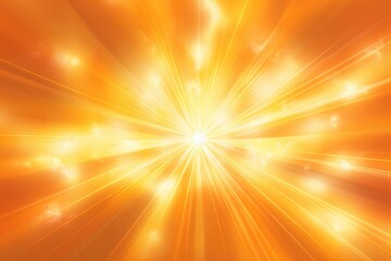 Sun Rays Background. Bright orange rays exploding with energy in abstract sunshine background.