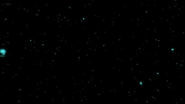 Flying Through Space Passing Stars: 4K Motion Design Loop Animation for Science