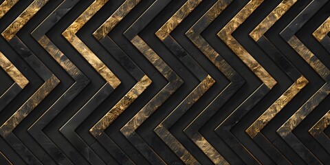 zigzag pattern on black background with interlocking symbols