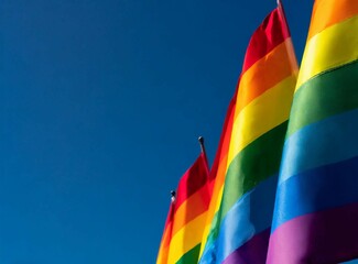 LGBT Flag background for text/design	
