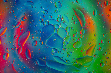 cold water droplets on a glass with a drink
