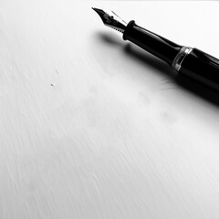 Fototapeta premium very simple black fancy signature using quil pen