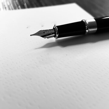 very simple black fancy signature using quil pen