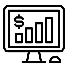Profit income marketplace icon