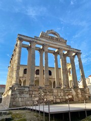 Roman Diana temple in Mérida, Badajoz