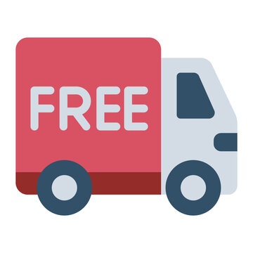 Free Shipping truck delivery icon