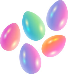 Colourful Pearlescent Easter Eggs