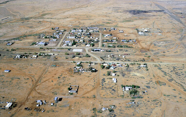 The South Australian town of Marree in desert country north of Adelaide.