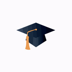 Graduation hat in cartoon, doodle style. Image for t-shirt, web, mobile apps and ui. Isolated 2d vector illustration in logo, icon, sketch style, Eps 10. AI Generative