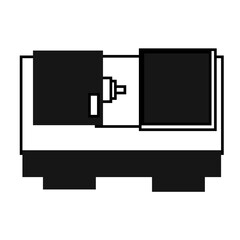 正面を向いたNCマシニング