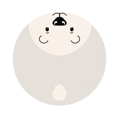 ROUND POLAR BEAR