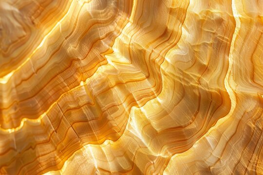 Yellow and Orange Nacre Closeup Pattern, Fine Texture.