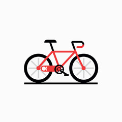 Fototapeta na wymiar Bicycle in cartoon, doodle style. Image for t-shirt, web, mobile apps and ui. Isolated 2d vector illustration in logo, icon, sketch style, Eps 10. AI Generative