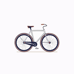 Bicycle in cartoon, doodle style. Image for t-shirt, web, mobile apps and ui. Isolated 2d vector illustration in logo, icon, sketch style, Eps 10. AI Generative