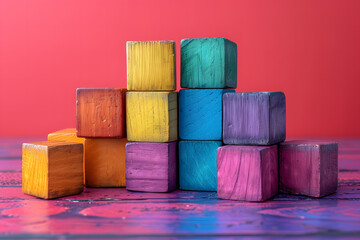 abstract background made of cubes