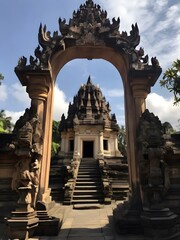 Fototapeta premium beautiful temple in Yogyakarta