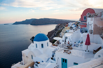 beautiful island of Santorini  Greece -  travel destination - Greek islands