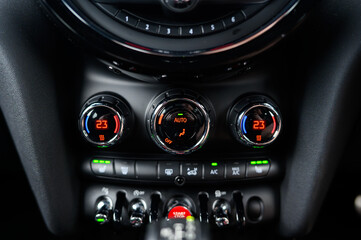 Fototapeta premium Modern Car Dashboard with Advanced Features