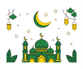 ramadhan background vector illustration