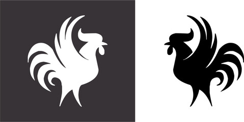 Illustration vector graphics of cock icon