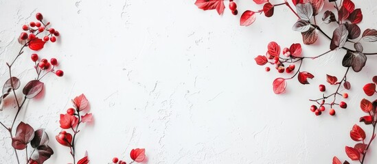 Beautiful floral frame isolated on white background. AI generated image