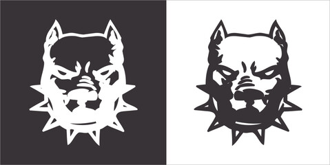 Illustration vector graphics of face dog icon