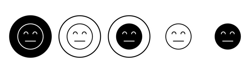 smile icon set. smile emoticon icon. feedback