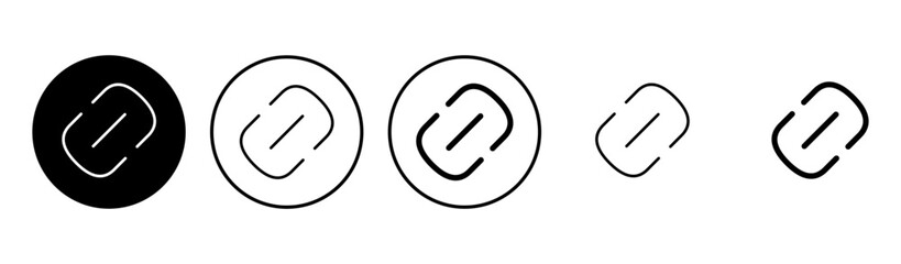 Link icon set. Hyperlink chain symbol.