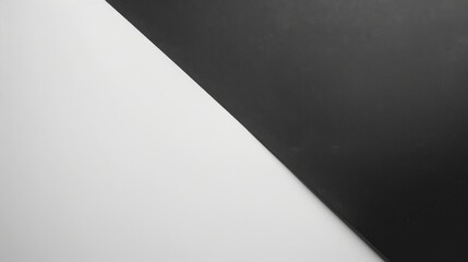 Modern Minimalist Black and White Split Background Macro Photography