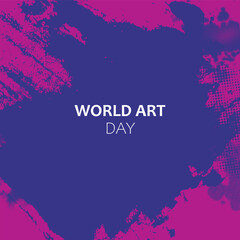 World Art Day. Art Day vector. International Art Day. Colorful Day vector.