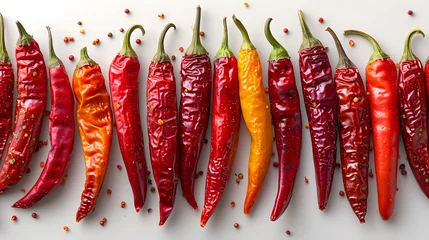 Keuken spatwand met foto red hot chili peppers © A2Z AI 