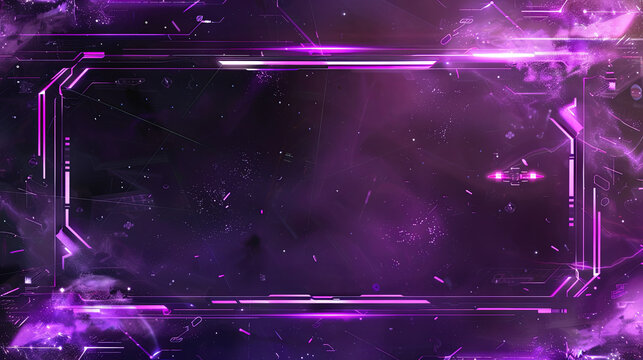 A sci-fi style interface background design for video cover