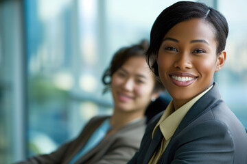 Obraz premium Confident Female Professional in Office
