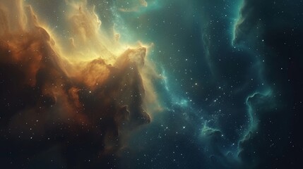 Fototapeta na wymiar Stellar Wonders Unveiled: Radiant Nebulae, Sparkling Star Clusters, and the Enigmatic Beauty of the Cosmos