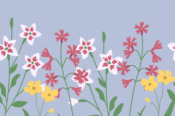 Seamless floral background - 738997996