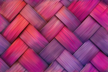 Seamless Purple and Pink Woven Basket Background Texture Wallpaper - obrazy, fototapety, plakaty