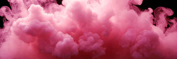 Pink smoke on a black background