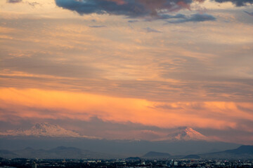 popocatepetl con iztaccihuatl