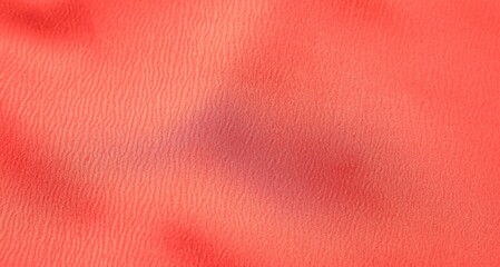 Texture of red fabric as background, top view