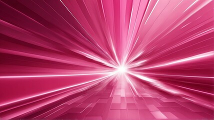 Pink technology abstract motion background with burst rays speed light effect from Generative AI