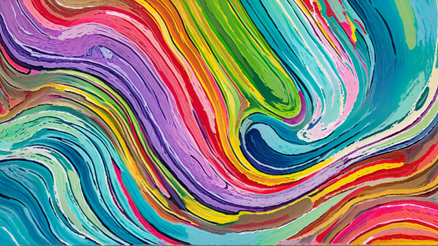 Beautiful Abtract painting strokes background, painting brush mixed color, abstract art background	
