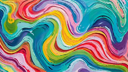 Beautiful Abtract painting strokes background, painting brush mixed color, abstract art background	
