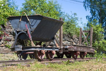 Old mining carts