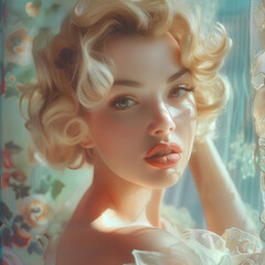 Fototapeta premium Fall in love with her beauty and charm