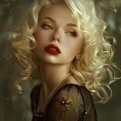 Fototapeta premium Fall in love with her beauty and charm