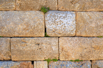 Antique wall. Background with selective focus and copy space