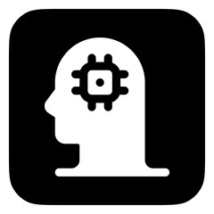 Editable artificial brain vector icon. AI technology, artificial intelligence, computer. Part of a big icon set family. Perfect for web and app interfaces, presentations, infographics, etc